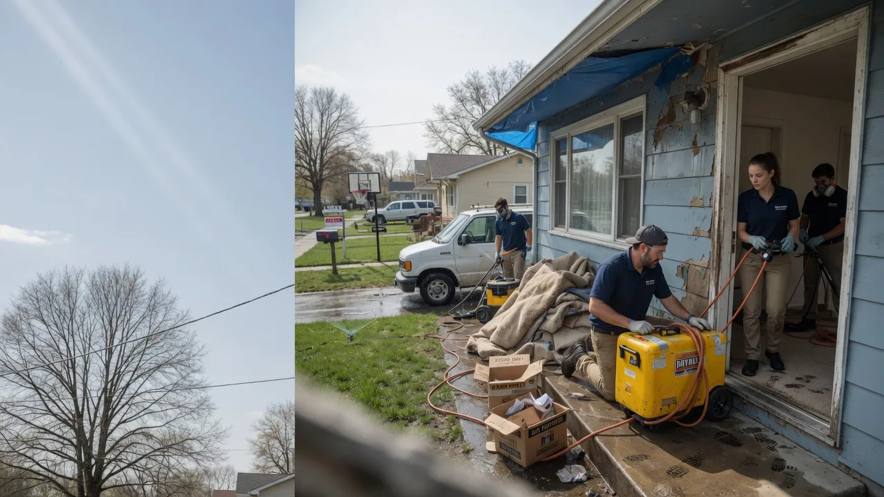 Basement Flood Cleanup in Woodland, IL near me